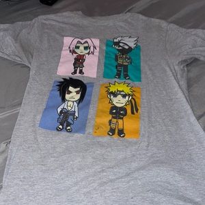 Naruto gray T-shirt